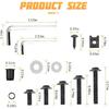 177 Pcs Motorcycle Fairing Bolt Kit, Colorful Fasteners Bolts Nut Clips Black