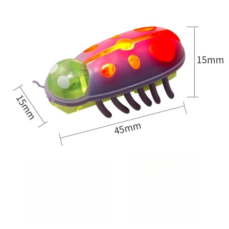 Funny Electric Bugs Cat Toy Automatic Escape Mini Robot Bug Vibration Insect Toys for Cats Battery Operated Cockroach Ladybug