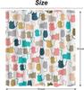Colorful Cats Bathroom Curtains Cute Animal Kitten Home Decoration Waterproof Fabric Shower Curtain With Hooks 72X72 Inch