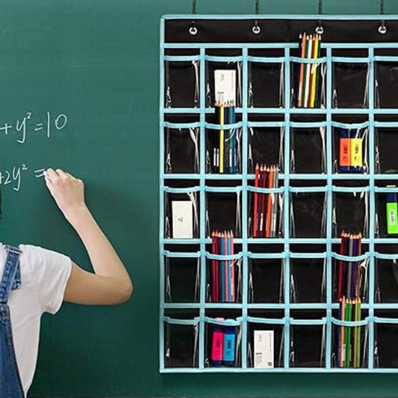 Classroom Office Versatile 30Pockets Phone Organizer Over Door Bag Stress-Free and Simplified Storage