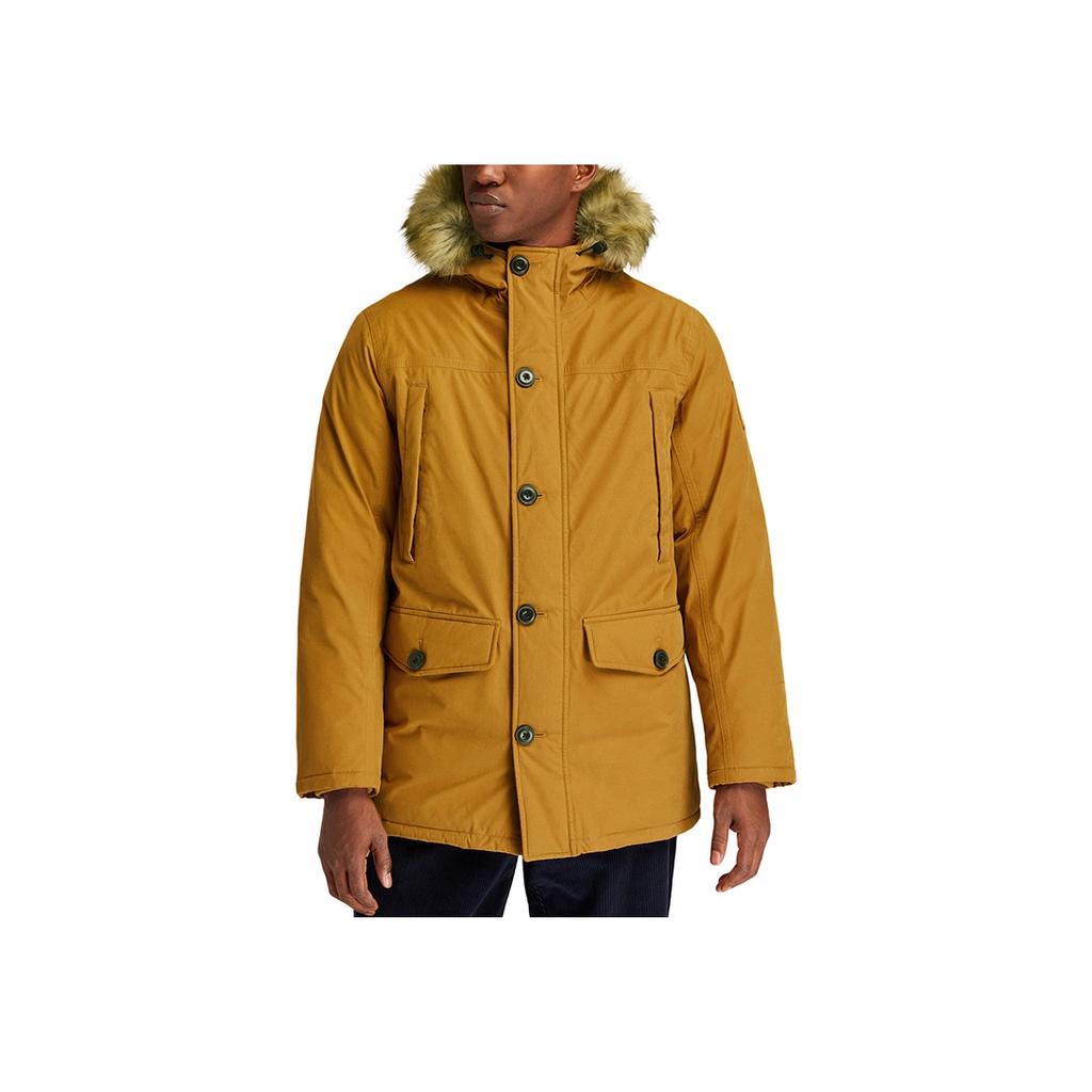 Timberland Warm Fur Collar Cotton Jacket Men Jacket Wheat A2ETY-P47