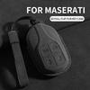Leather Car Key Case For Maserati Ghibli President Grecale Levante Granturismo Quattroporte Grancabrio Mc2 Fob Auto Accessories