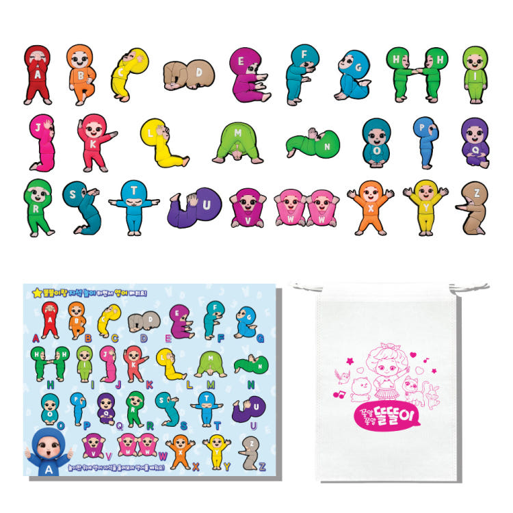 [mimi world] Ttolttori Hangeul Yoga Magnetic Learning Set