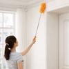 2 Pieces Replaceable Head Microfiber Duster Extendable Telescopic Dust Brush  Furniture Dusting