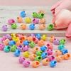 60Pcs Candy Color Hair Braids Beads & Hair Claw Clips Cute Plastic Hair Accessories Summer Loc Hair Jewelry for Braids