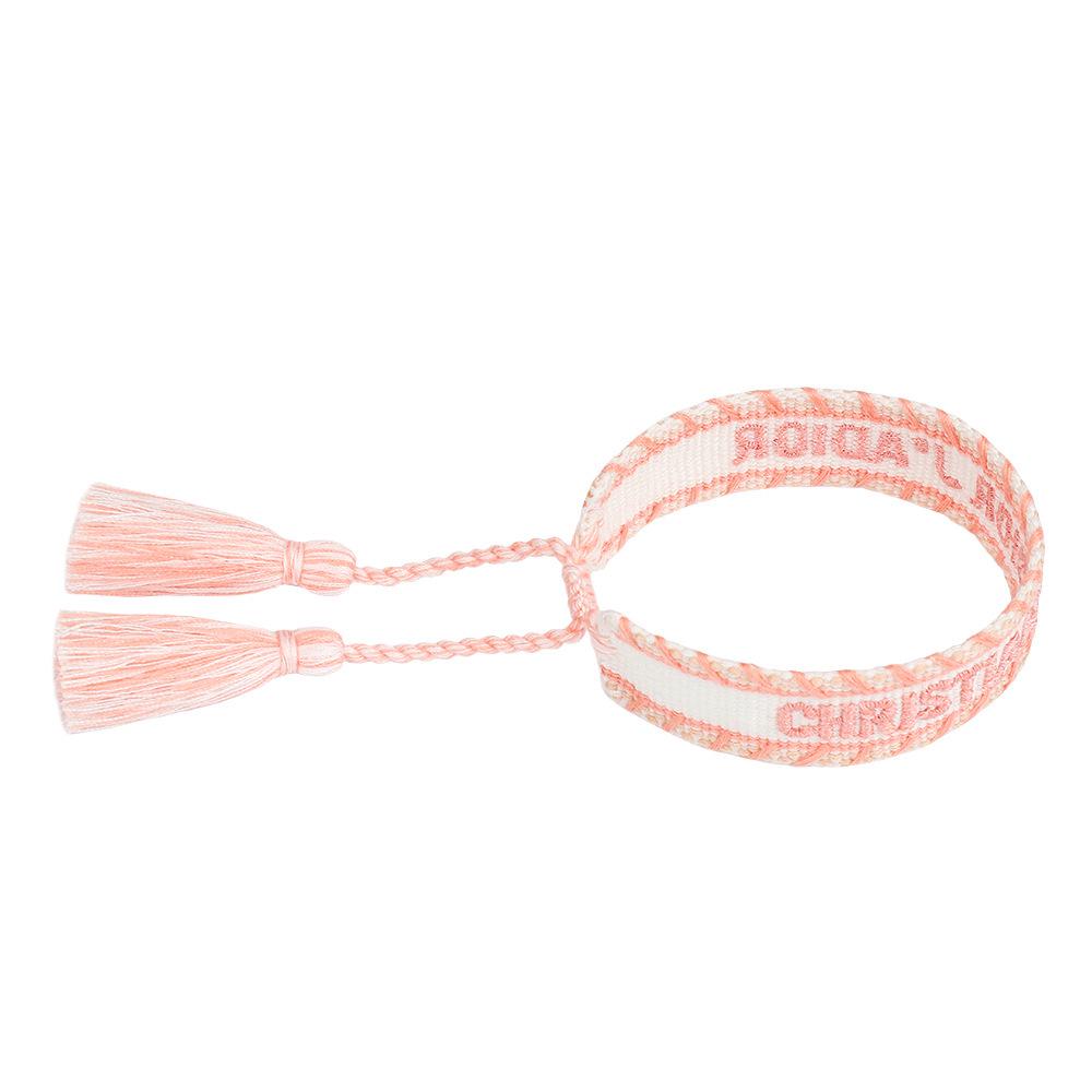 European-Style Adjustable Friendship Bracelet for Women – Handmade Woven Tassel Wristband