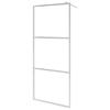VidaXL Paroi de Douche à l'Italienne Cabine de Douche Cloison de Douche Salle de Bain Maison Intérieur Verre ESG Demi-dépoli 146641