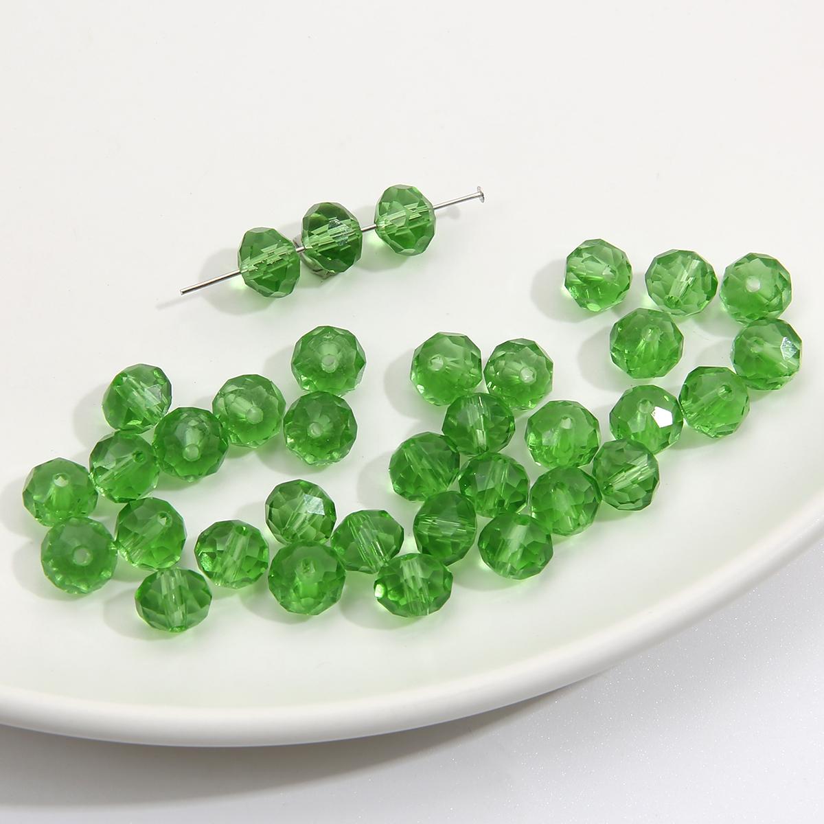 

20 шт. хрустальные стеклянные бусины для серьги, браслета, ожерелья, браслета «сделай сам», ювелирные изделия, изготовление бусин 8x6mm