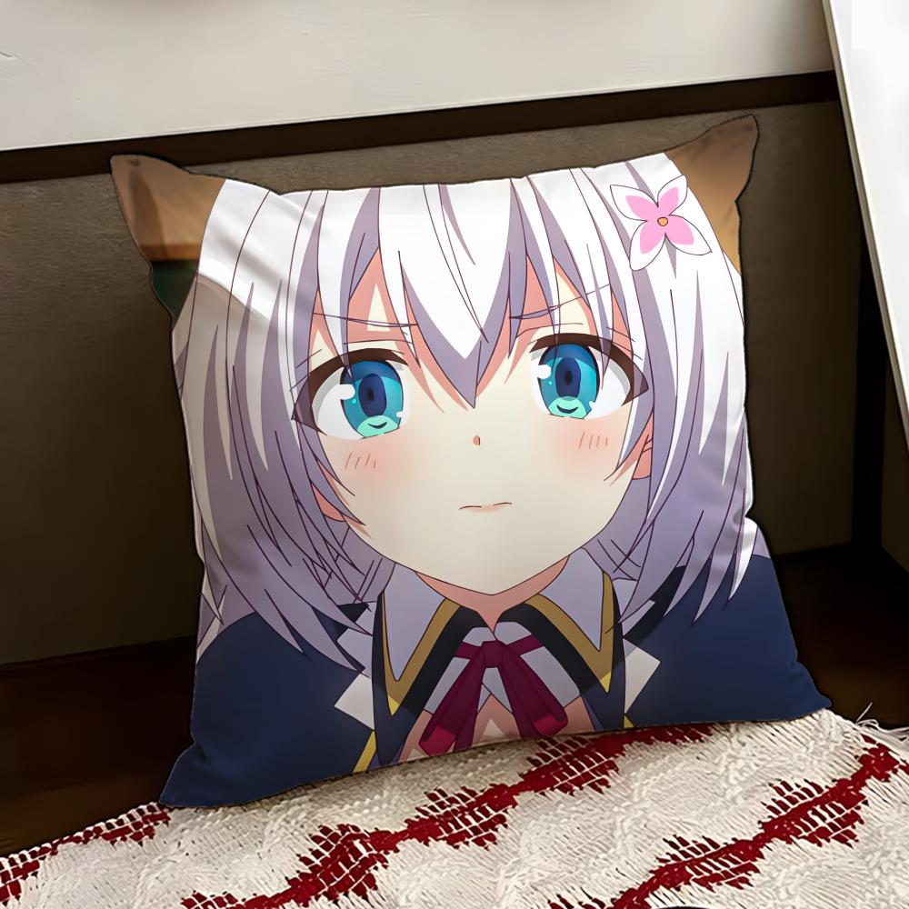 Anime TGDL Cushion Cover Reversible Soft Durable Pillow Cover Home Car MultiScene Use for Daily Comfort