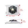 Universal Radiator Cooling Fan Assembly Aluminium Condenser Assembly 14'' X 18'' for Vintage Car Truck Pickup AC Conditioning