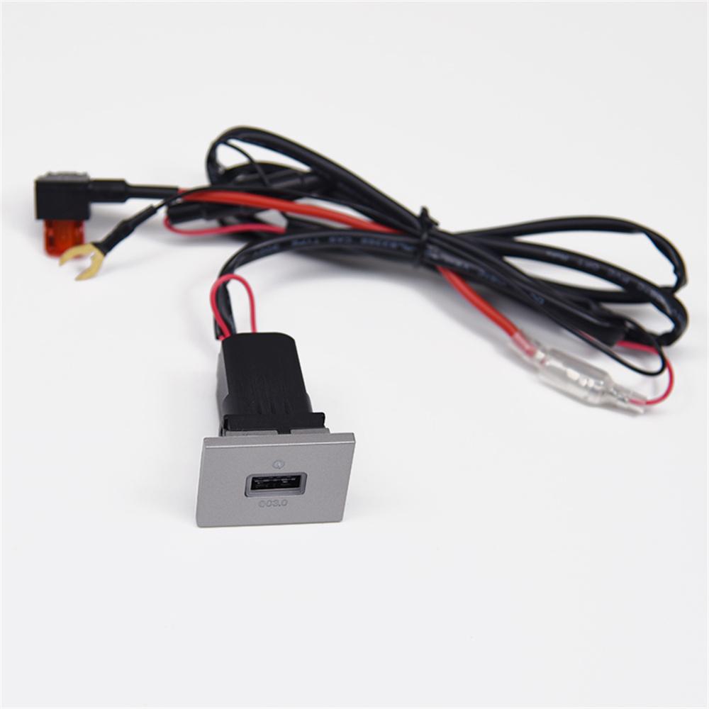 USB-A QC3.0 Port Car Fast Charger Socket Panel Mount For Ford Focus MK2 2005-09