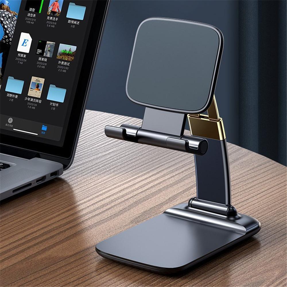 Universal Foldable Mobile Phone Bracket Desk Stand with Hands-Free Function Adjustable Phone Stand Tablet Mobile Phone Holder Lay Flat