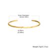 Gold Plated Thin Chain Bracelets for Women Stack, Cuff Bangle Bracelet Waterproof Jewelry Wholesale Dropshipping