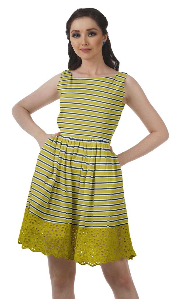 Moomaya Printed Lace Evening Mini Dress For Party Sleeveless Women Clothing
