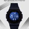 NAVIFORCE Digital Watch for Men Boy Waterproof Silicone Strap LCD Dial Luminous Countdown Boy Men's Sports Multifunctional Watch NF7117