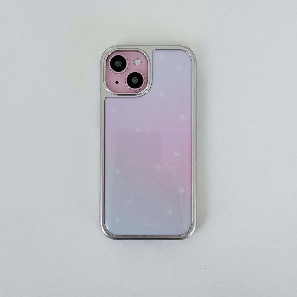 HOT Luxury Clmj PINK AURORA STAR Phone Case for iPhone 17 16e 16 15 14 13 12 11 Pro Max X XR XSMAX 8 7 Air Plus Luxury Clear