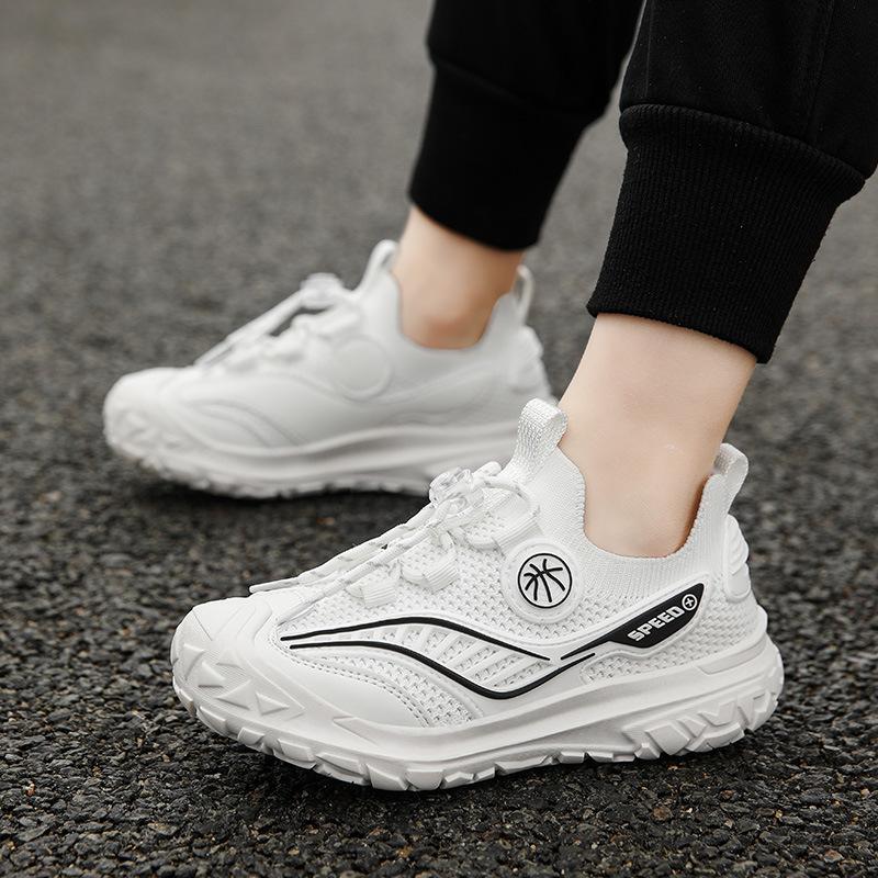 

Boys shoes 2025 spring new children s sports shoes medium and older children s black dirt-resistant running boys dad shoes spring and autumn 38