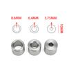 1Set Stainless Steel O2 Sensor Restrictor Fitting with Gas Flow Inserts Adjustable Gas Flow Inserts Defouler O2 Oxygen Sensor