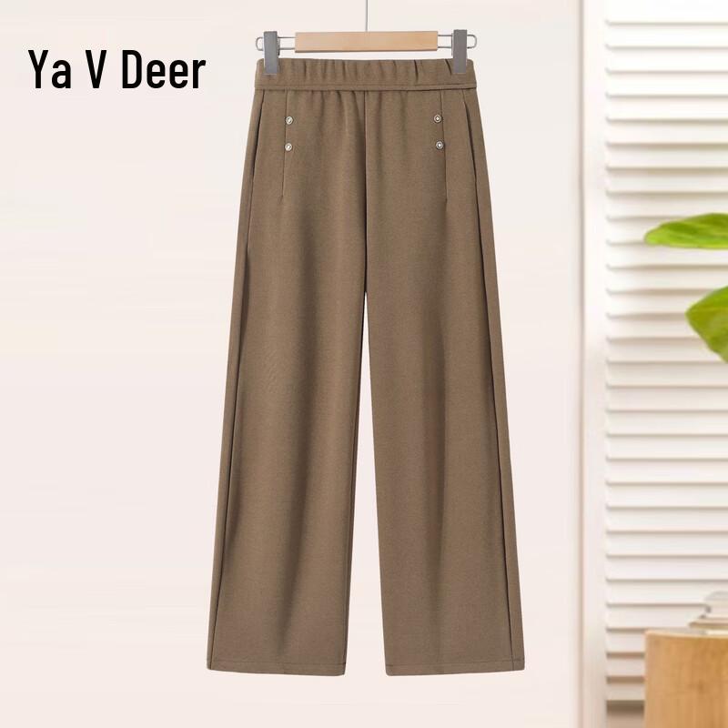 Yalu Mid-Aged Women's High-Waist Straight Pants