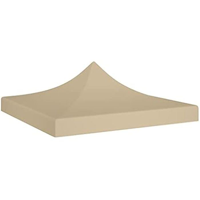 Toit de Tente - VIDAXL - 2x2 m - Oxford Résistant aux UV - Beige - Pliable