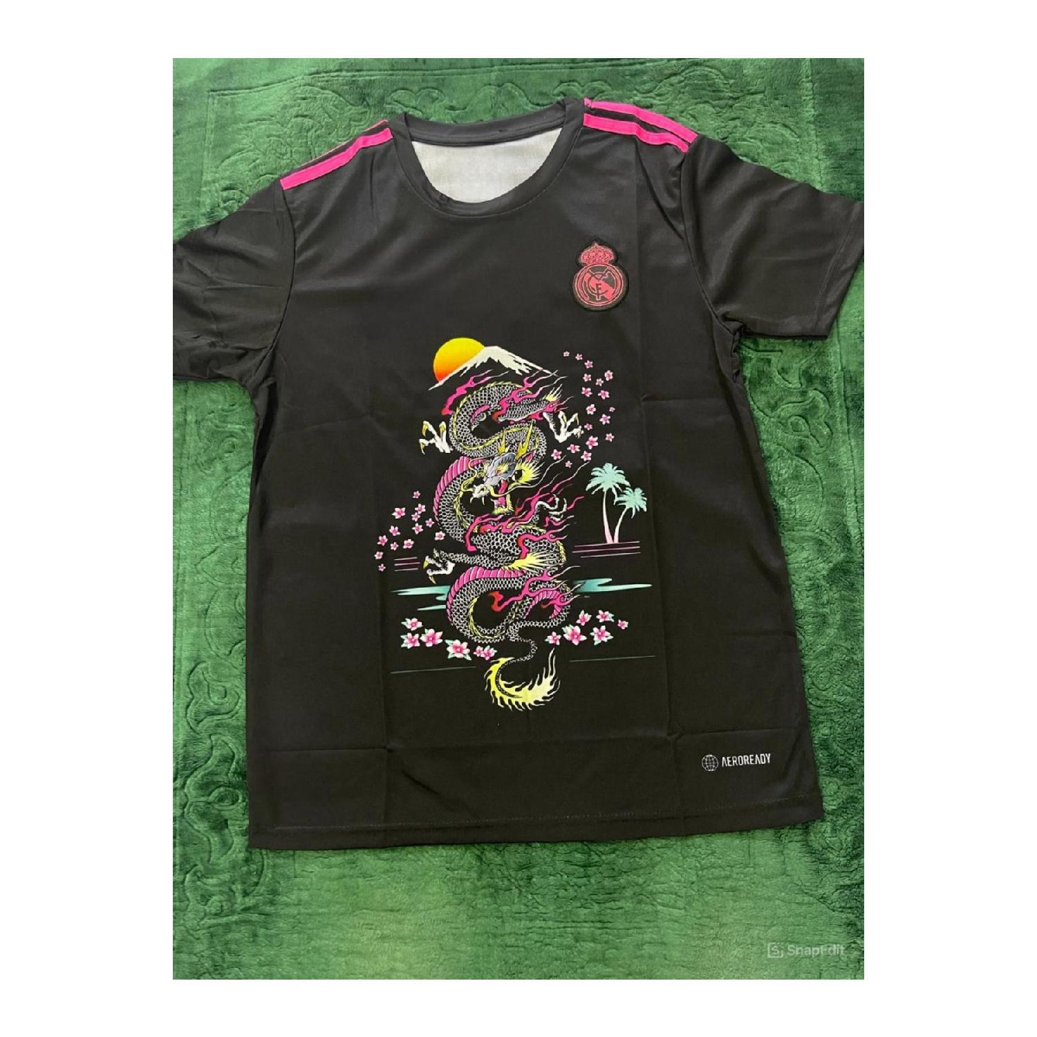 

M.bappe Adult Short Sleeve Black Dragon Patterned Jersey Unnamed 1 S чёрный