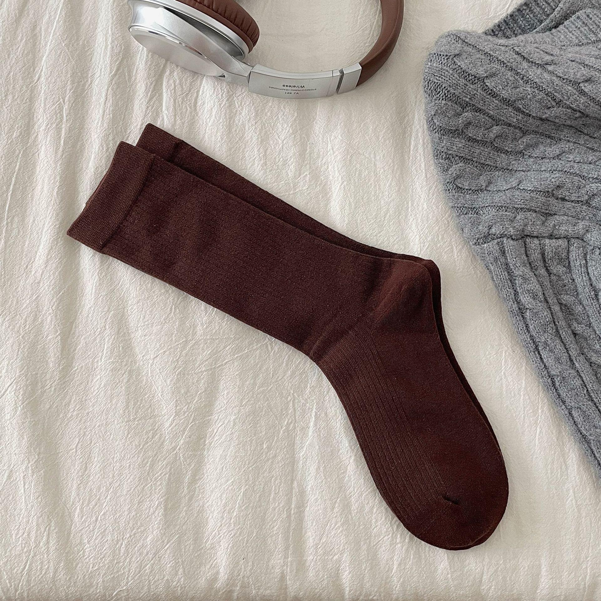 

Женские ангоровые красные гольфы до середины икры - Модные ретро хлопковые цветные блоки One Size