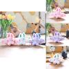 Cute Rabbit Bat Plush Toy Soft Pp Cotton Stuffed Animal Adorable Bunny 15cm