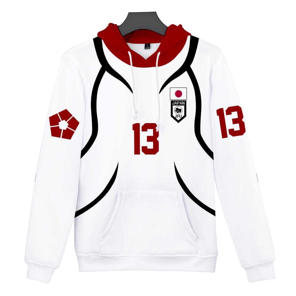 BLUE LOCK Hoodies Streetwear Cartoon Printed Hooded Sweatshirt Men Women Cosplay Sports Pullovers