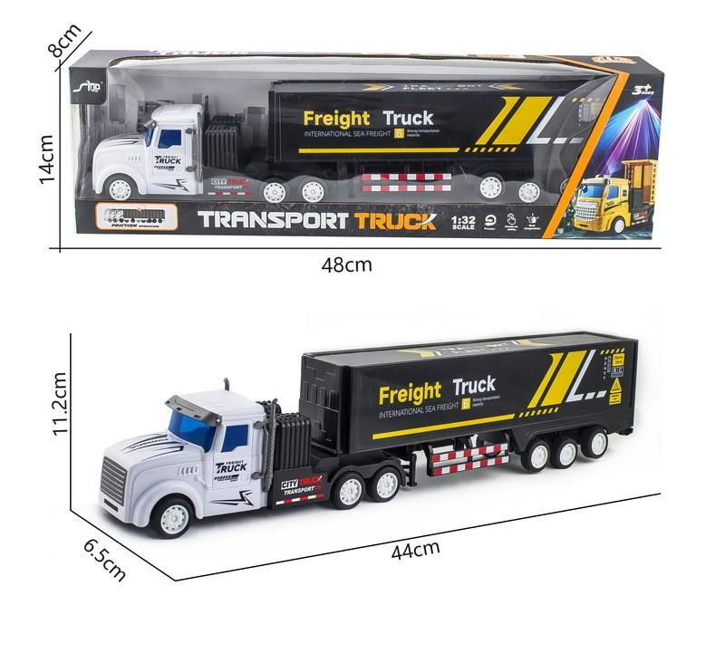 Double Trailer Decker Container Truck Engineering Vehicle Model Children Toy