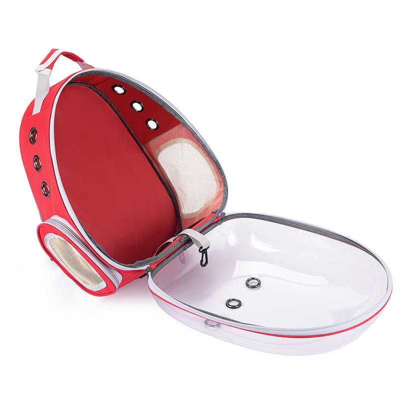 Transparent Pet Carrier Backpack Cats Dogs - Breathable Travel Bag With Side Opening 31L Capacity 5-7kg Weight Range