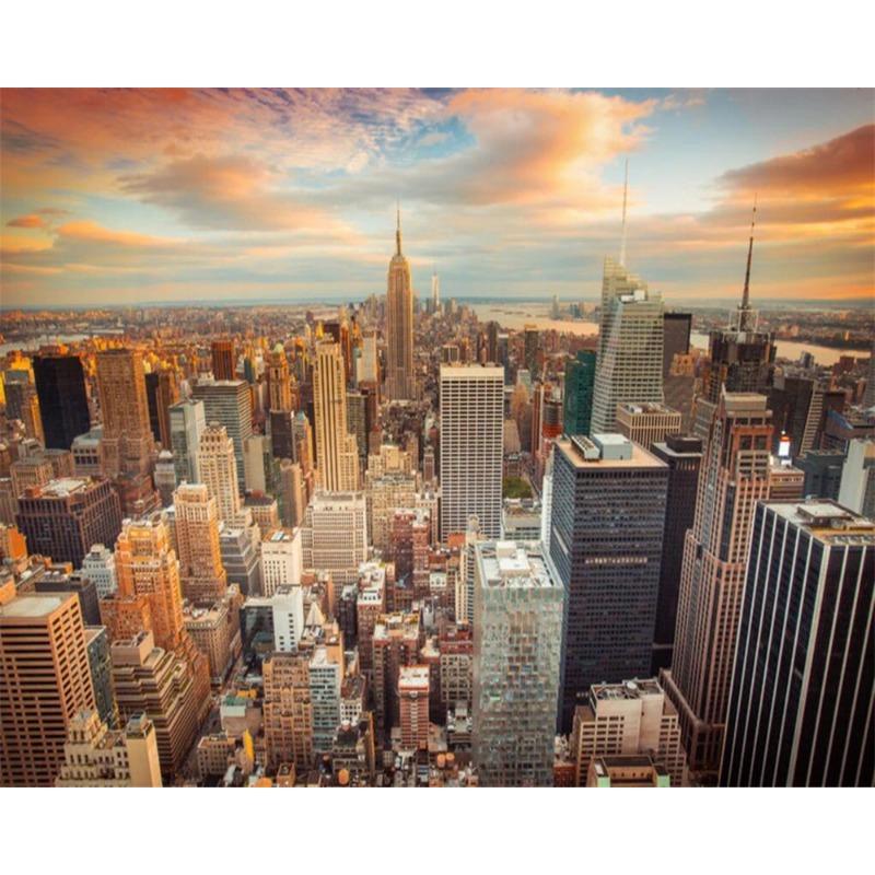 City Scenery 3d Wallpaper Modern City Wall Mural Living Room Bedroom Decor Wallpaper