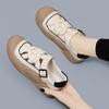 Genuine Leather Sandals for Women's Soft Sole Summer New Fashionable and Versatile Breathable Thick Sole Elevated Exterior Sports and Casual Shoes