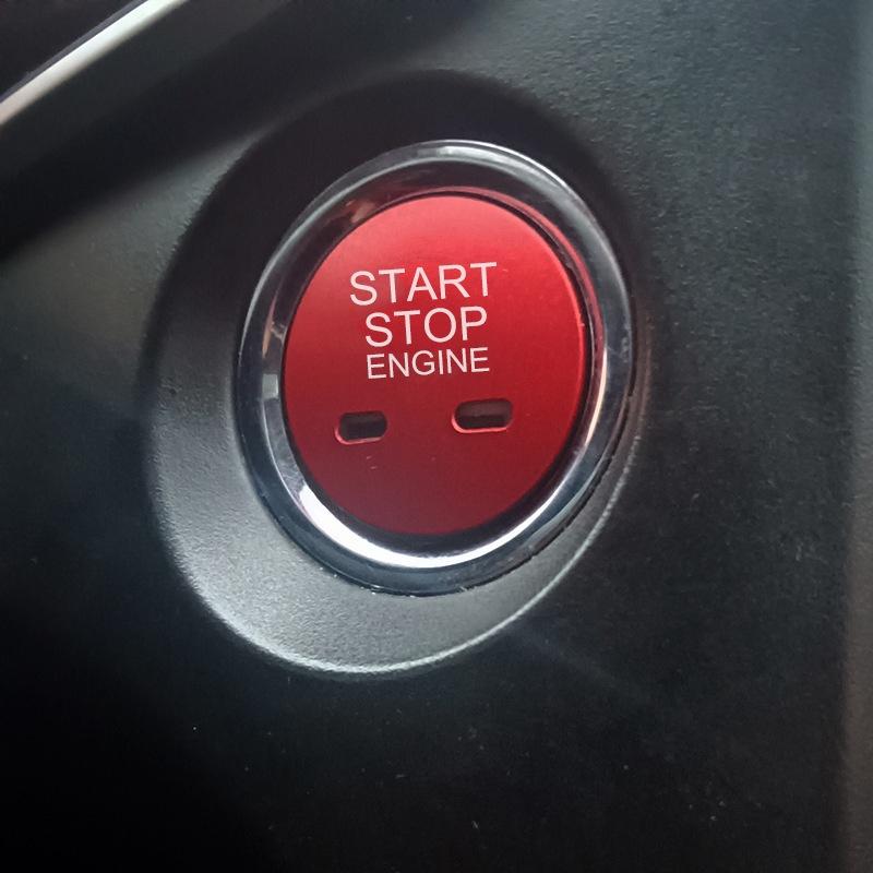 Fit for MG 6 5 ZS HS 17-21 Car Engine Start Button Replace p Decoration Sticker Cover Stop Switch Sticker Accessories Decor