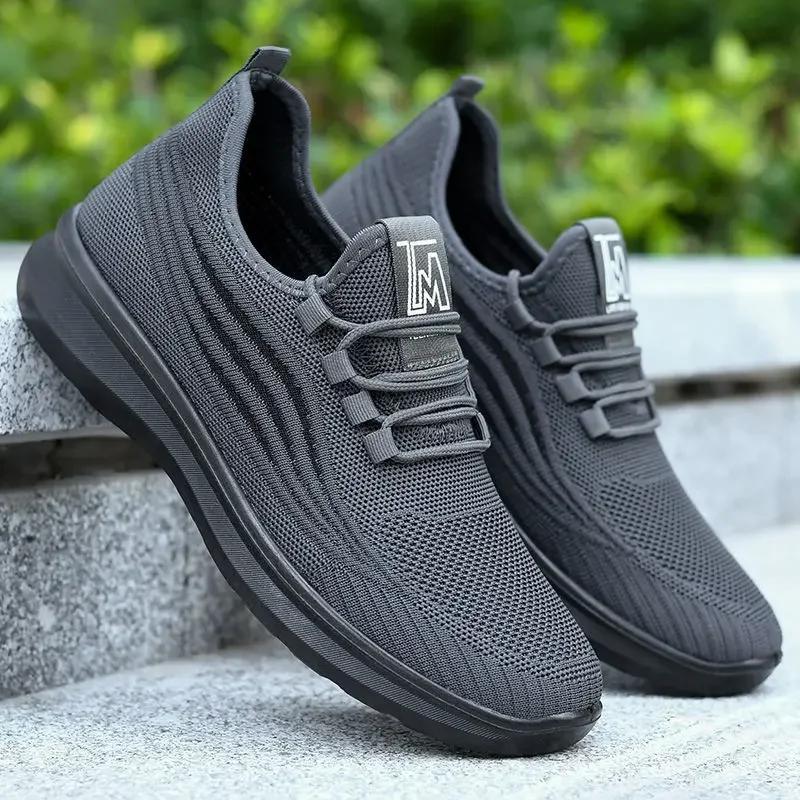 2024 New Men's Sports Flat Shoes Casual Fashion Breathable Walking Shoes Lightweight and Comfortable Men's Shoes