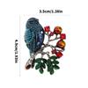 Exquisite Bird Design Brooch With Sparkling Rhinestones Glittering Crystals Pin Alloy Fashion Accessories For Women