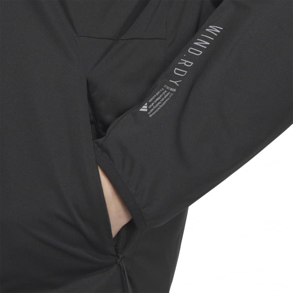 Golf Jacket Three Stripes Full Zip Wind White [Adidas Golf] WIND.RDY Men's