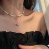 High-End Light Luxury Rainbow Passepartout Enamel Pendant Necklace Women'S Niche Design Sense Trendy Personalized Accessories