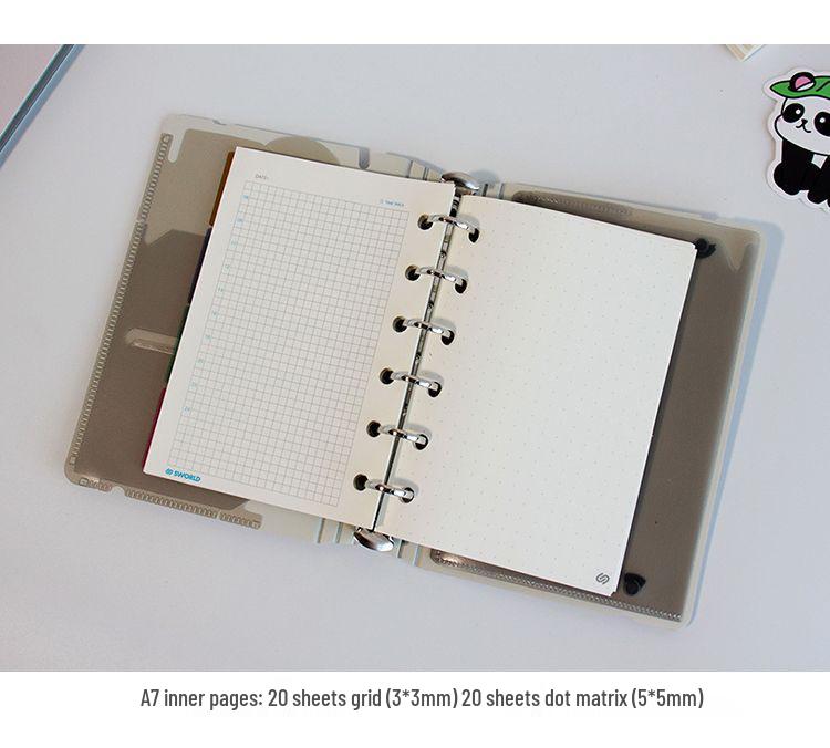 Compact Japanese-Style Notebook: A7 Pocket Book, A6 Note Pad, A5 Removable Ring Binder