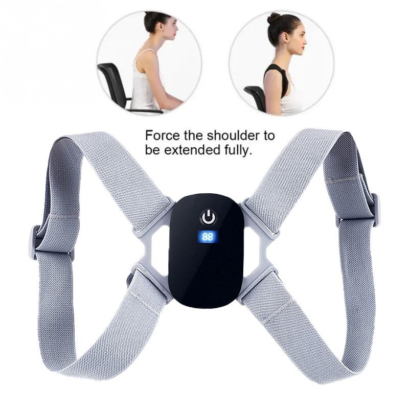 Smart Posture Correction Belt with Sensor Vibration Reminder for Hunchback Back Support Adults Kids Home Office Use