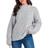 JKASHDK Damenmode Lässig Einfarbig Druck Herbst Winter Langarm Pullover O-Ausschnitt Pullover