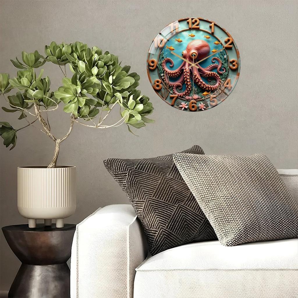 30x30cm Round Wall Clock That Is a Quiet, Dependable Companion In Your Home or Office