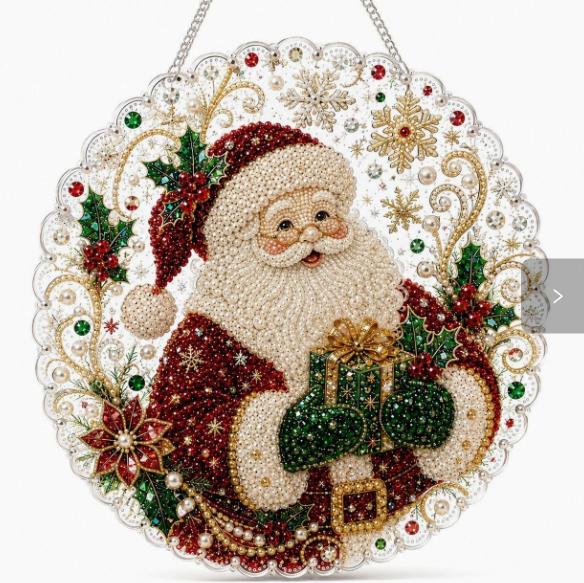 Hq Bestseller Weihnachtsbaum 5D Diamantmalerei Acryl Anhänger Weihnachts-Hängedekoration Handwerk Personalisierte Geschenke