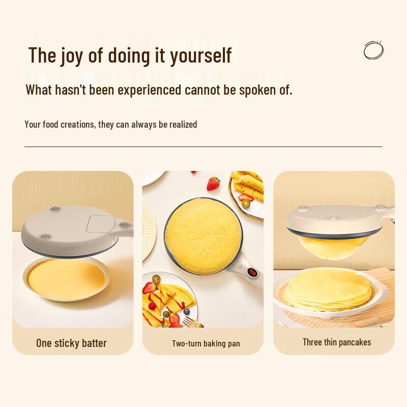 Liven Electric Crepe and Pancake Maker LPBC-10 CN Plug (adapter Included)