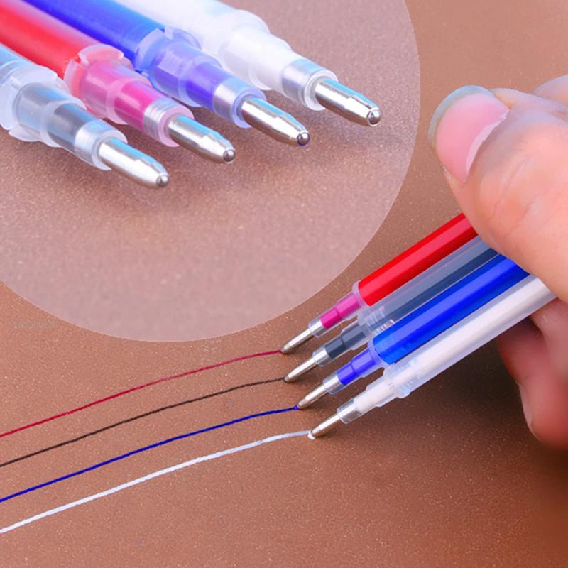 100/300pcs Heat Erasable Pens High Temperature Disappearing Fabric Marker Pen for Patchwork Fabric PU Leather Sewing Tool Hopk