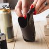 Waist Drink Pouch Hanging Beer Holder, Faux Leather Soda Beverage Can Travel Bottle Holder Portable Holster for Belt, Accessories Lovers Hands