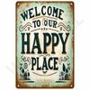 Vintage Metal Sign Wall Decor Coffee Bar Kitchen Cafe