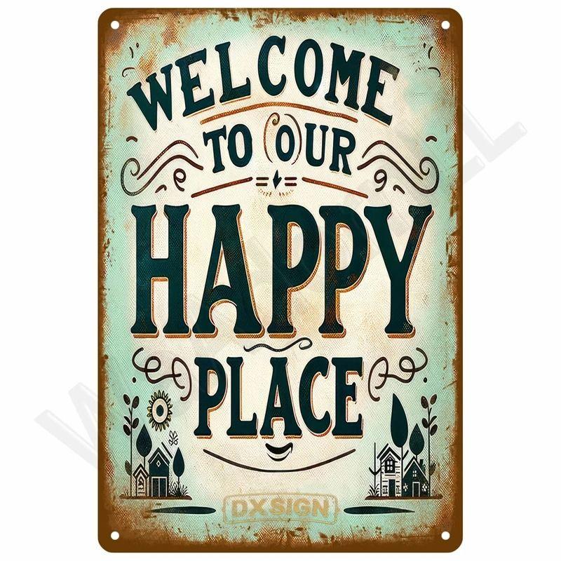 Vintage Metal Sign Wall Decor Coffee Bar Kitchen Cafe