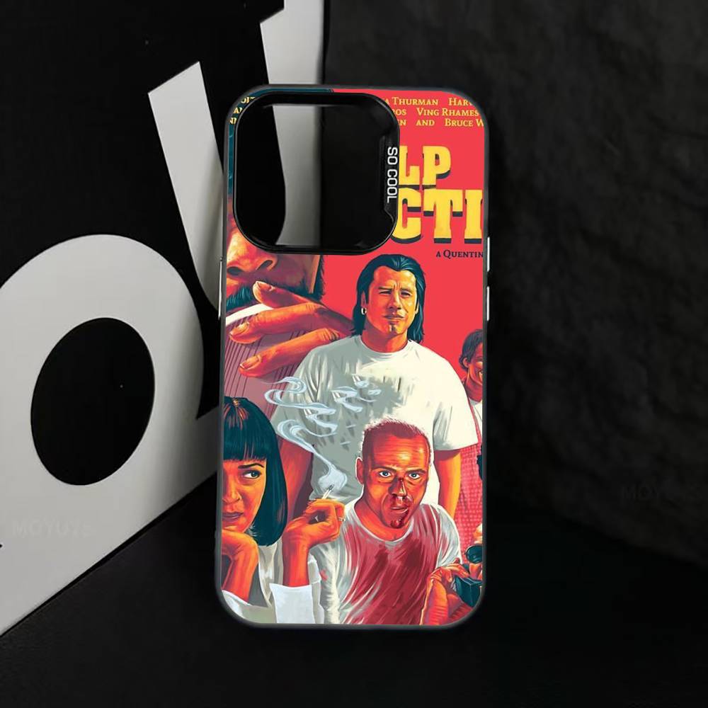 

Чехол для телефона Криминальное чтиво P-Pulp для iPhone 17,16,15,14,13,12,11 Plus,Pro Max,XS,Цветной Посеребренный Внутренний Чехол iPhone15plus