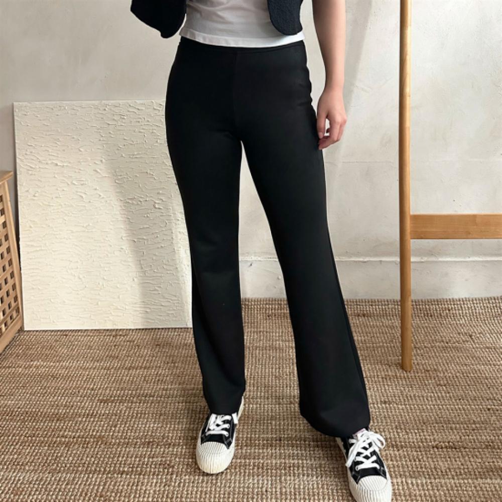 New Arrivals Open Run Women High Waist Fleece Slim Fit Bootcut Pants