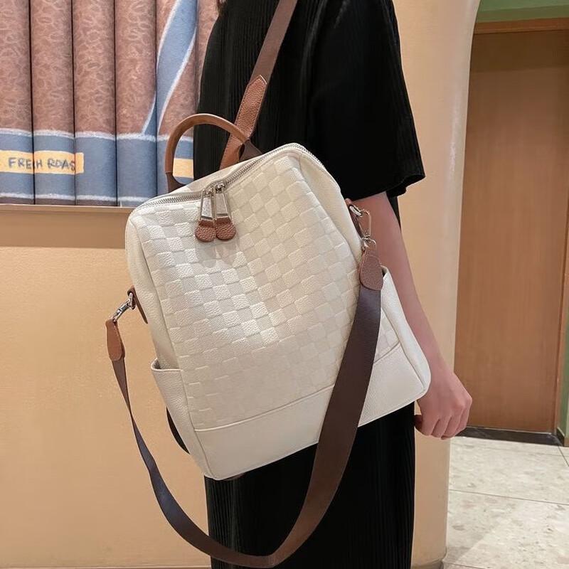 Женский рюкзак Coolwalker XDLM с узором в виде шахматной доски из кожи One Size